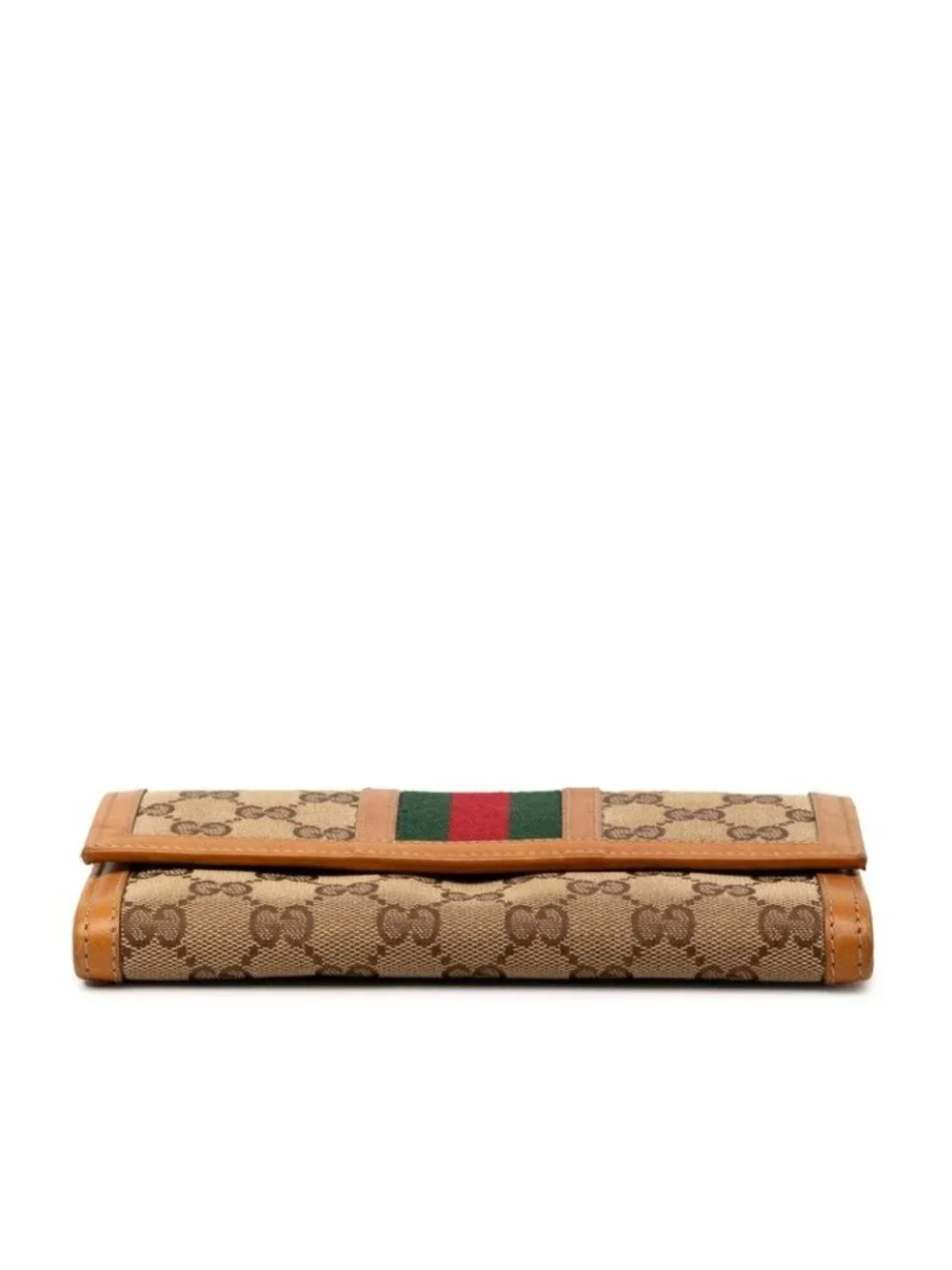 Gucci GG Canvas Sherry Line Wallet Brown